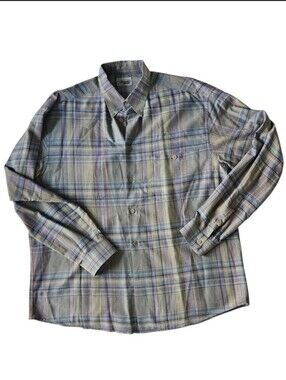 MISSONI SportPastel Plaid Button-Down Made In Italy Shirt | SZ XXL
